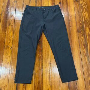Vuori Meta Pants Charcoal Gray Men's Size 34 x 30 Athletic Stretch Classic Fit